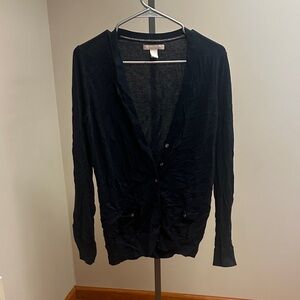 Banana Republic Charcoal Knit Top